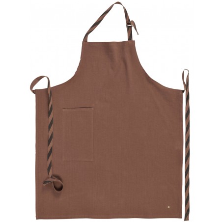 Apron linen and cotton Marcel rhubarbe 