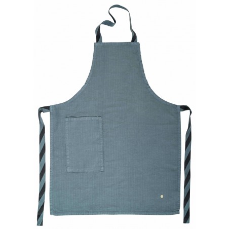Child apron linen and cotton Marcel sardine 