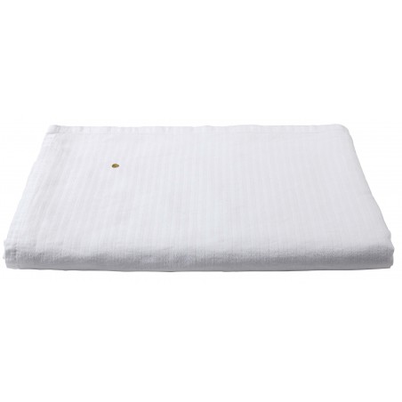 Tablecloth linen and cotton Marcel milk 