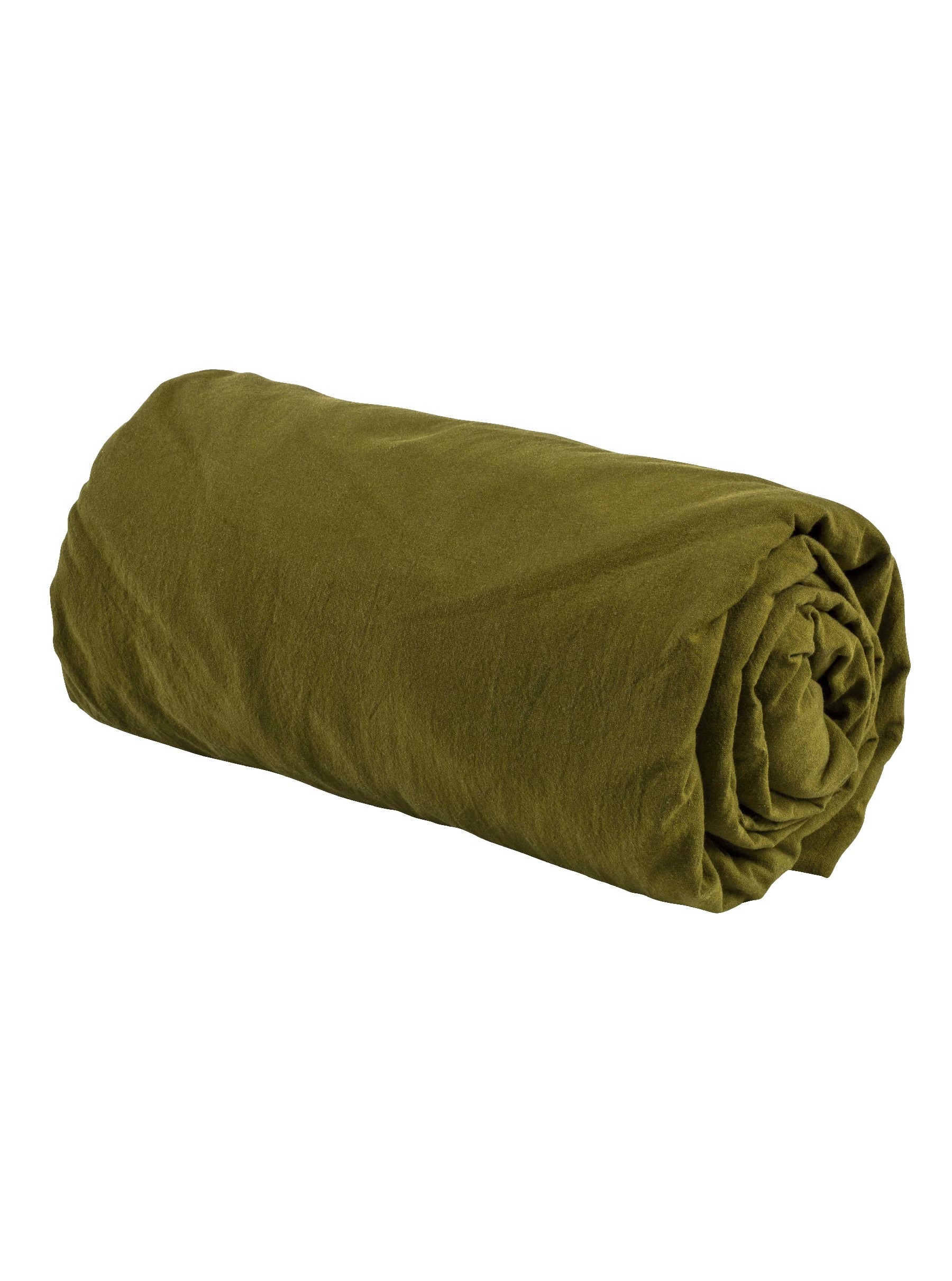 FITTED SHEET OLIVE 140