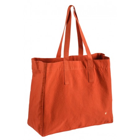 Shopping bag organic cotton Iona tangerine 