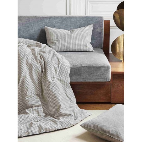 Quilted blanket cotton Gustave caviar 130