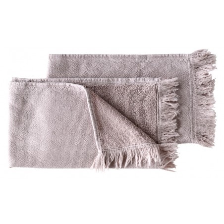 Guest towels organic cotton Luna poivre rose 30
