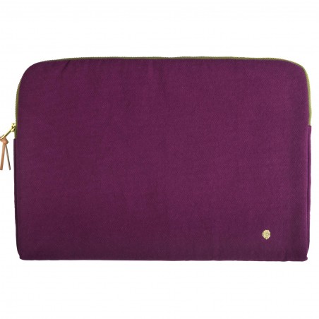Laptop sleeve organic cotton Iona purple rain 15/16
