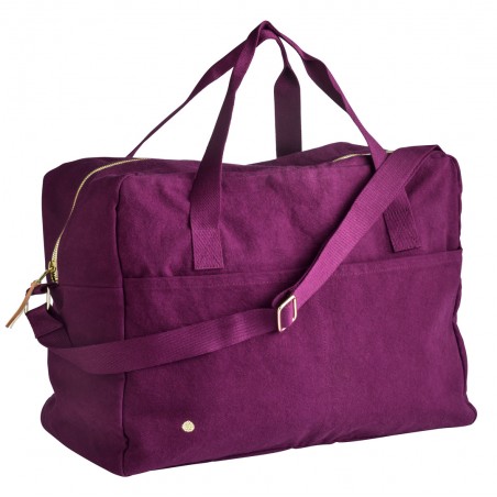Travel bag organic cotton Iona purple rain 
