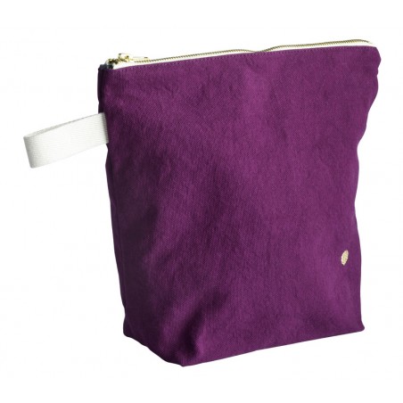 Toiletry bag organic cotton Iona purple rain GM