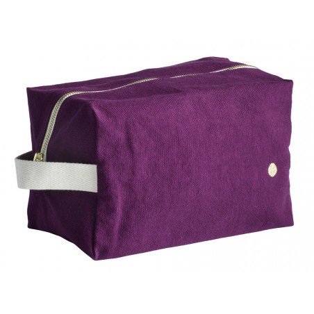 Pouch cube organic cotton Iona purple rain GM