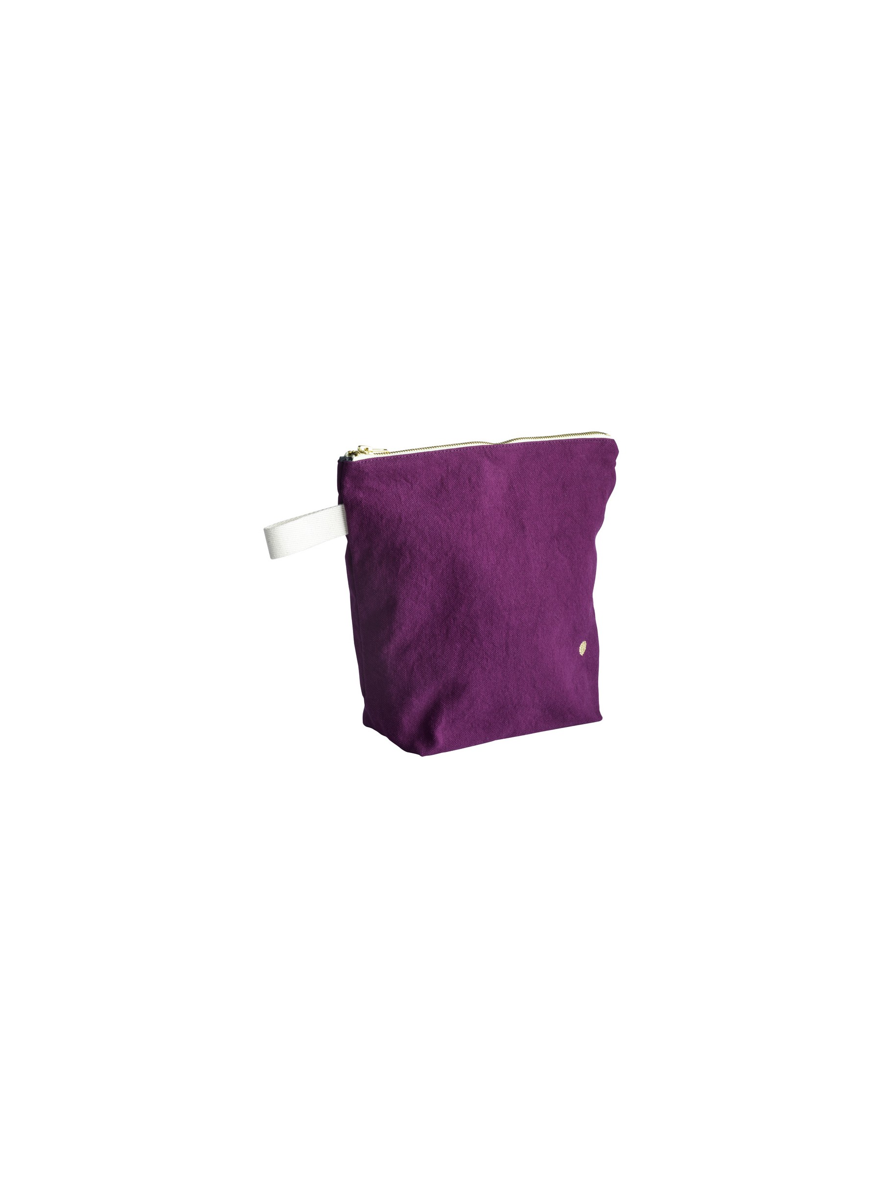 Trousse de toilette coton bio GM violette