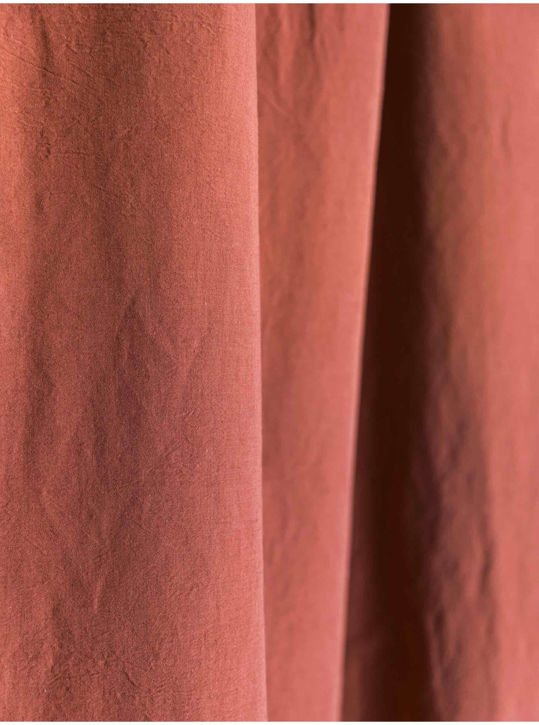 Rideau lin coton rose