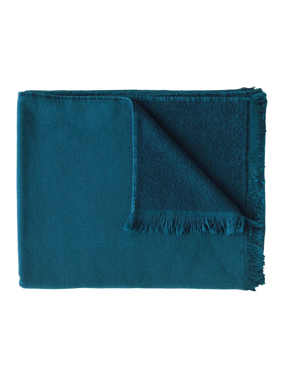 Maxi drap de bain coton bio bleu