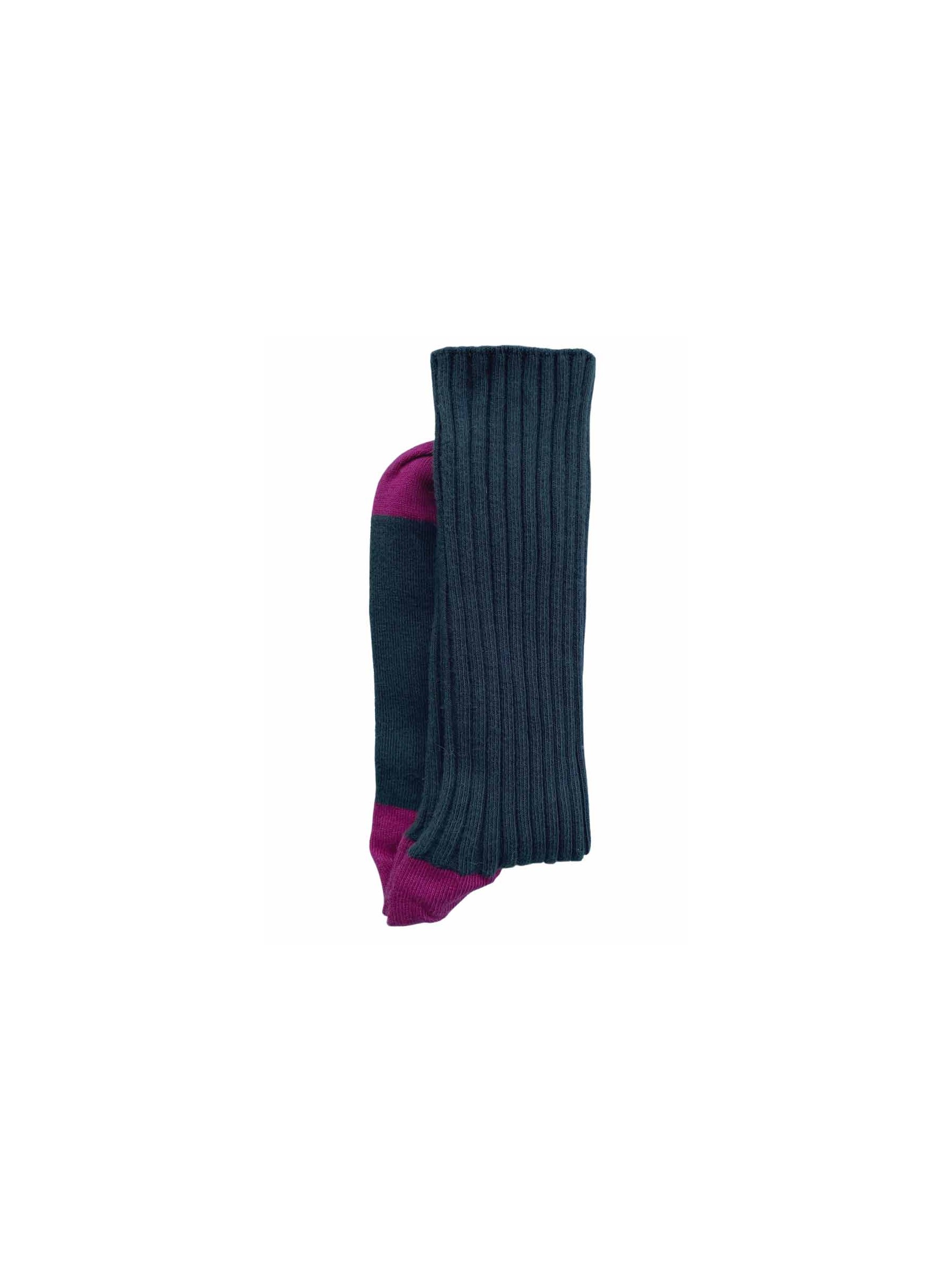 Socks cotton black bicolour