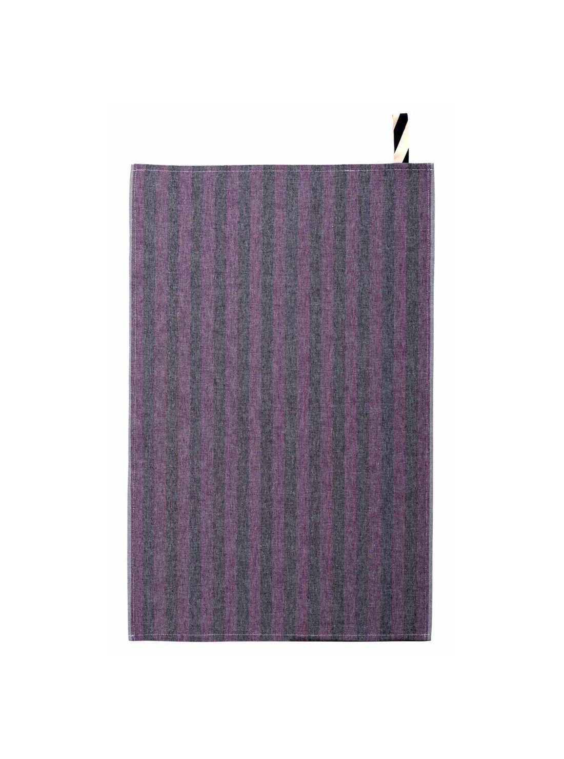 Tea towel cotton purple striped