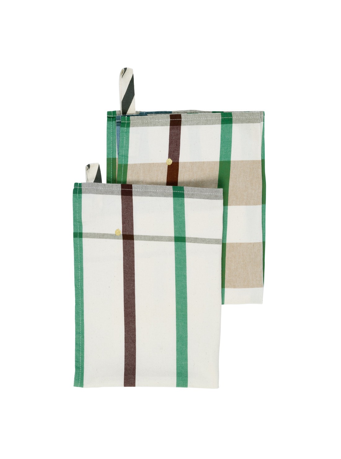 Tea towel organic cotton green