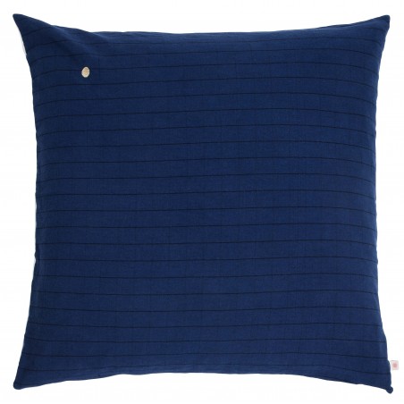 Cushion cover linen and cotton Oscar encre 78