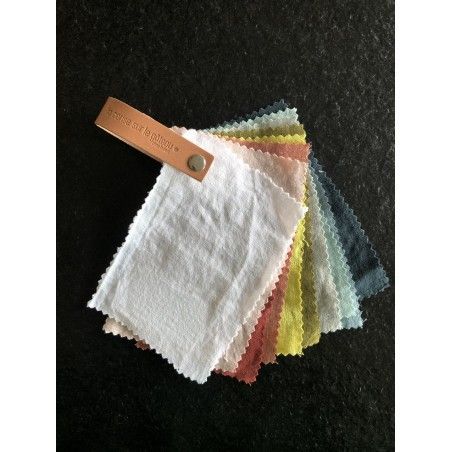 Fabric samples hemp Mona tissu linge de lit 
