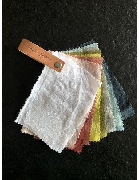 Fabric samples hempMona tissu linge de lit 
