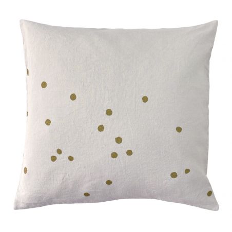 Cushion cover linen and cotton Lina craie 50