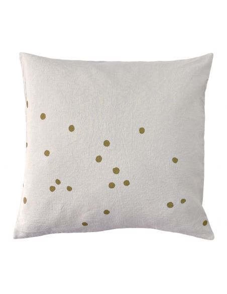 Cushion cover linen and cottonLina craie 50