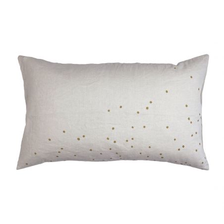 Cushion cover linen and cotton Lina craie 30