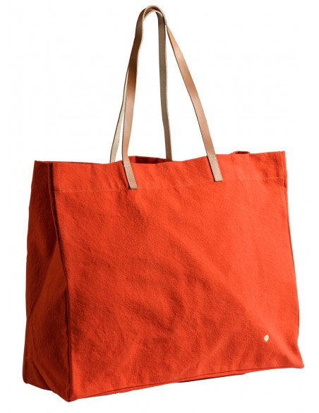 Shopping bag organic cottonIona tangerine 