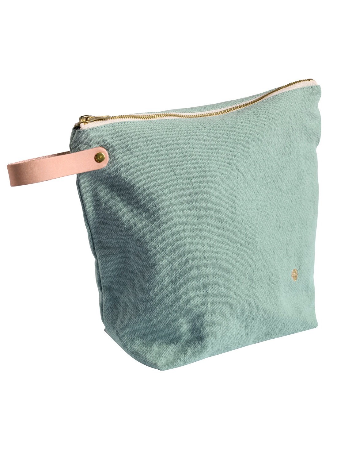 Toiletry bag organic cottonIona celadon GM