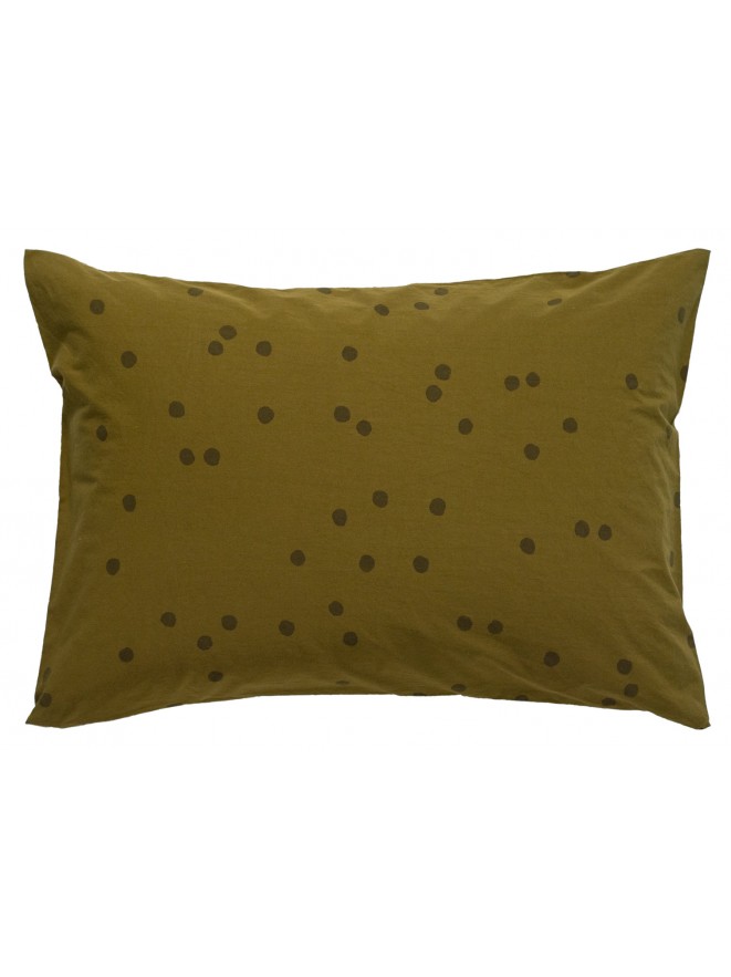 Pillow case Odette cotton percale No Waste lichen 