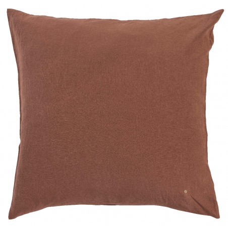 Cushion cover hemp Mona rhubarbe 80