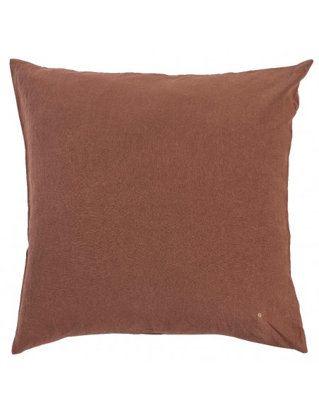 Cushion cover hempMona rhubarbe 80