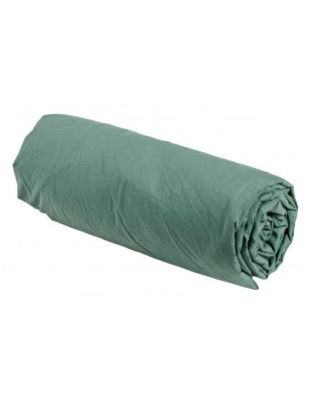 Fitted sheet organic cottonCeleste sauge 