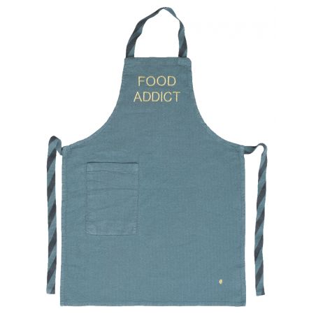 Child apron linen and cotton Marcel sardine food addict 