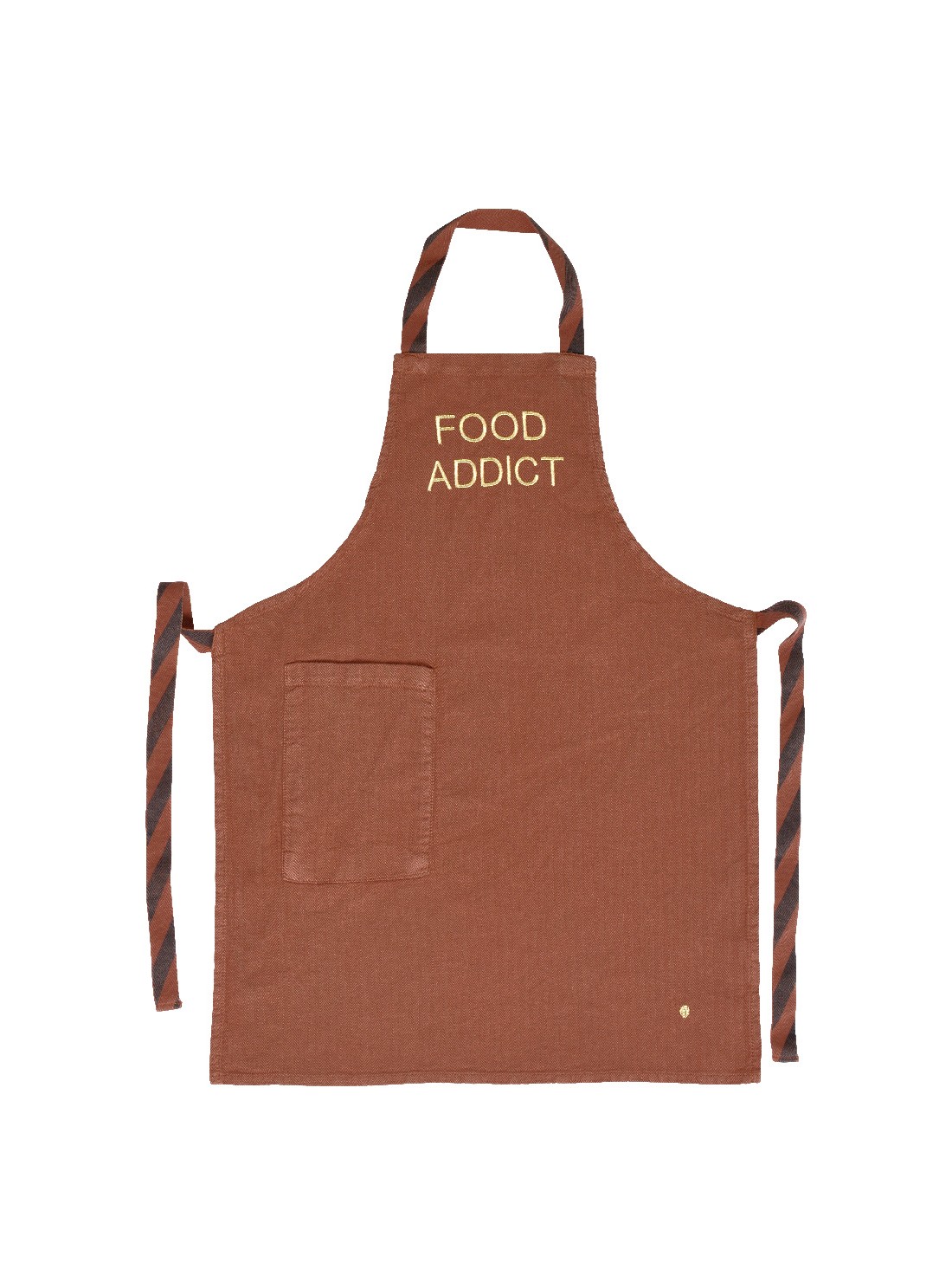 Child apron linen and cottonMarcel rhubarbe food addict 