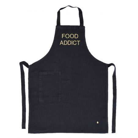 Child apron linen and cotton Marcel caviar food addict 
