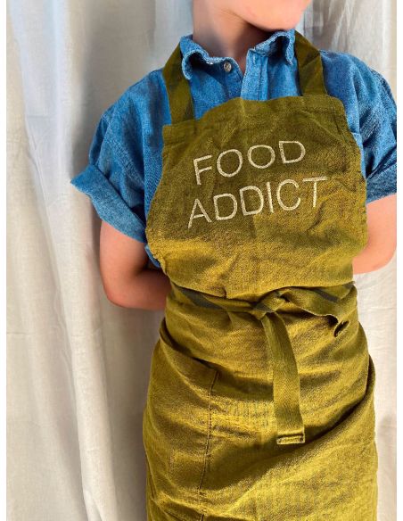 Child apron linen and cottonMarcel lichen food addict 