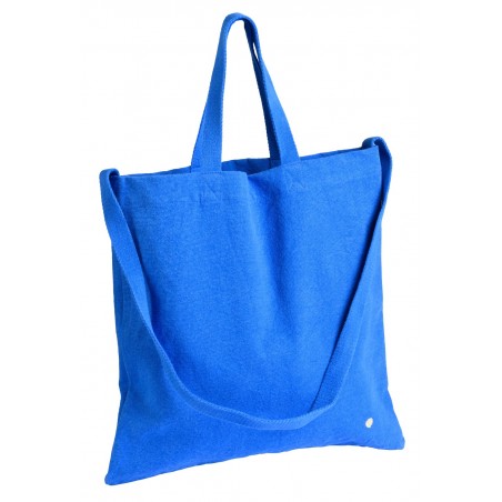 City bag cotton Iona bleu mécano 