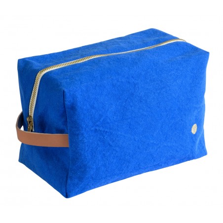 Pouch cube cotton Iona bleu mécano GM