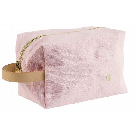 Trousse cube coton Iona biscuit PM