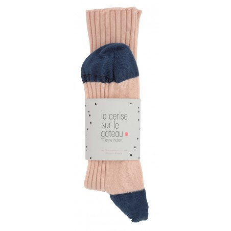 Socks organic cotton Yvette crevette 