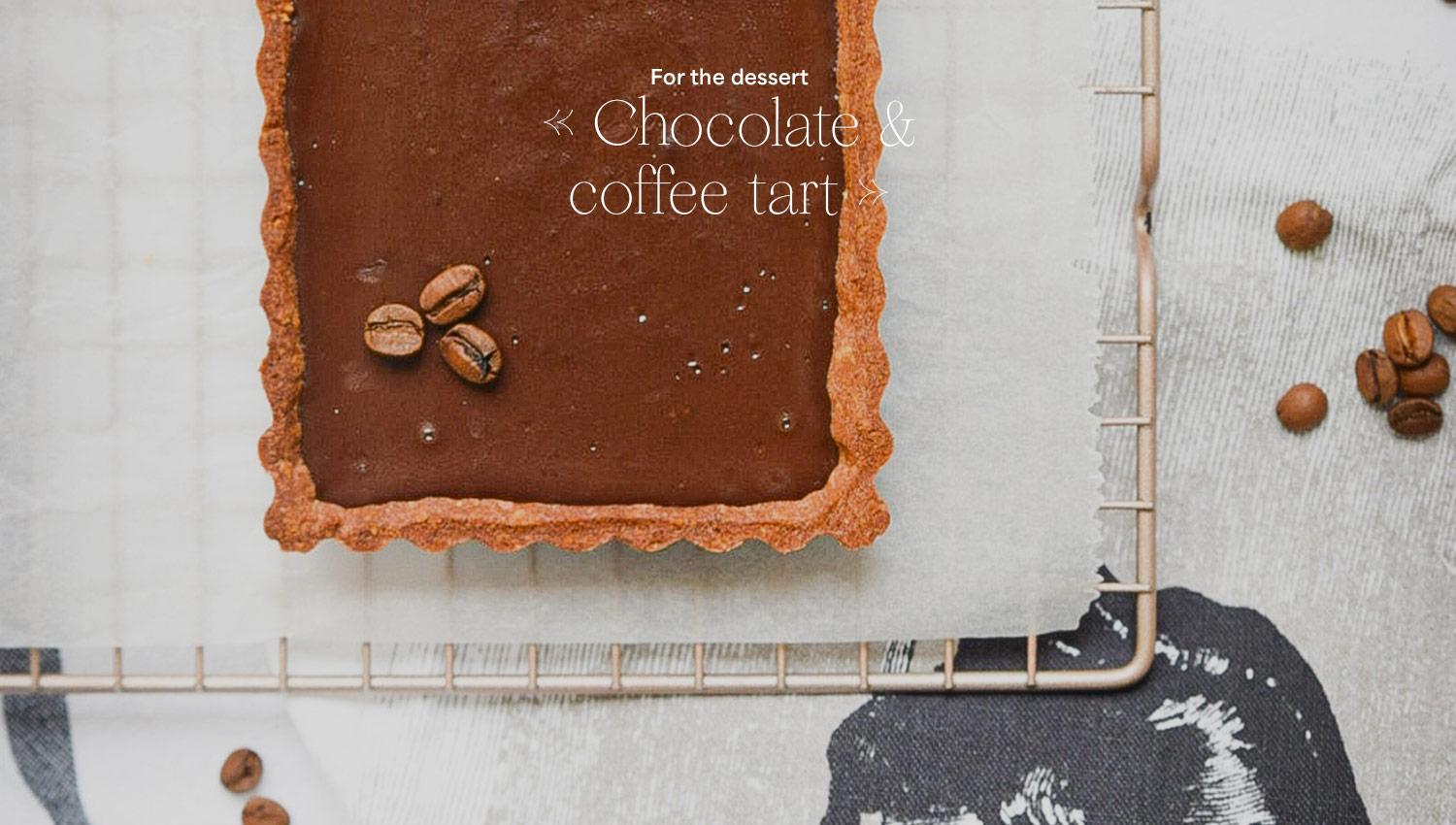 chocolate & coffee tart